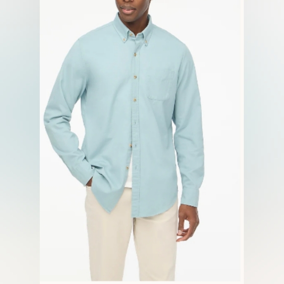 J. Crew,  New Light Mint Button-Up Shirt - Picture 1 of 12
